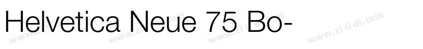 Helvetica Neue 75 Bo字体转换